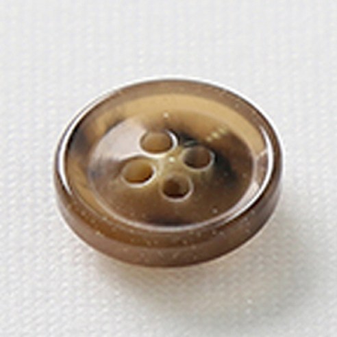 HR빅버튼 잡스 단추 18mm, 브라운, 12개입