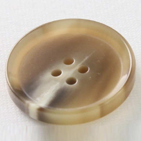 HR빅버튼 플레코 단추 28mm, 진베이지, 12개입