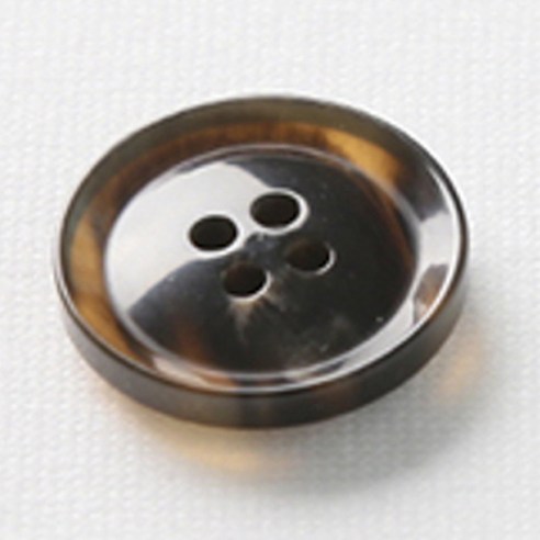 HR빅버튼 호각 단추 23mm, 다크브라운, 12개입