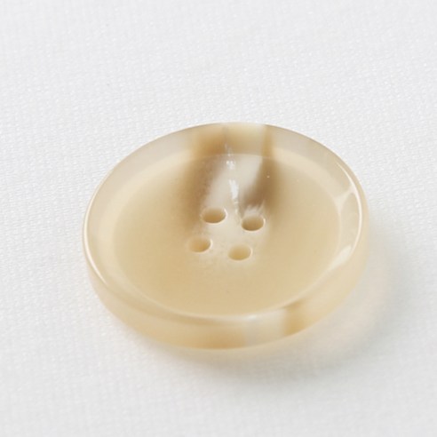 HR빅버튼 플레코 단추 25mm, 연베이지, 12개입