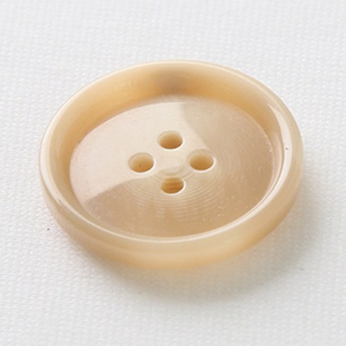 HR빅버튼 워킹 단추 25mm, 연베이지, 4개