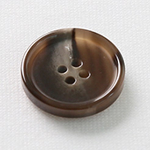 HR빅버튼 포멀 단추 23mm, 브라운, 12개입