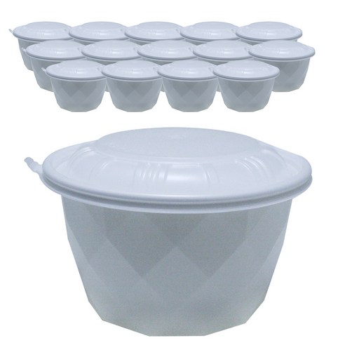 삼부팩 투고팩 일회용 원형 탕용기 2300ml GP205, 15세트