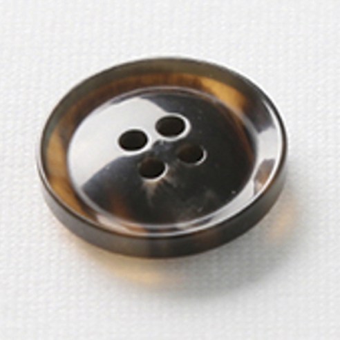 HR빅버튼 호각 단추 21mm, 다크브라운, 8개입
