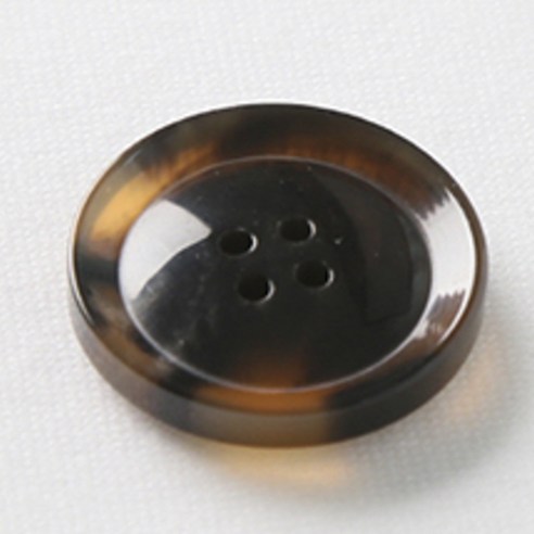 HR빅버튼 호각 단추 28mm, 다크브라운, 8개입