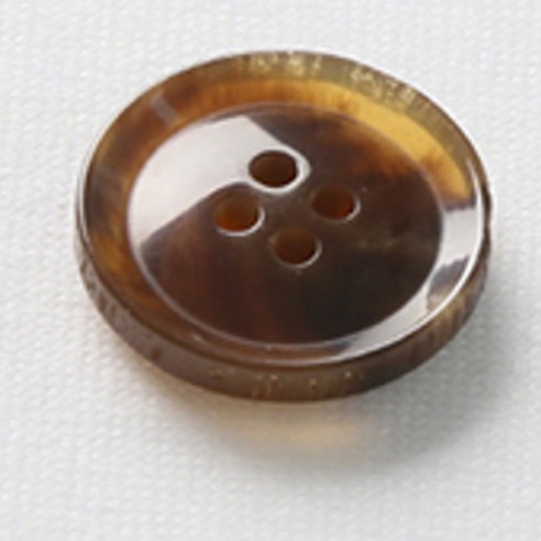 HR빅버튼 호각 단추 23mm, 중브라운, 12개입