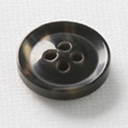 HR빅버튼 호각 단추 18mm, 블랙, 4개입