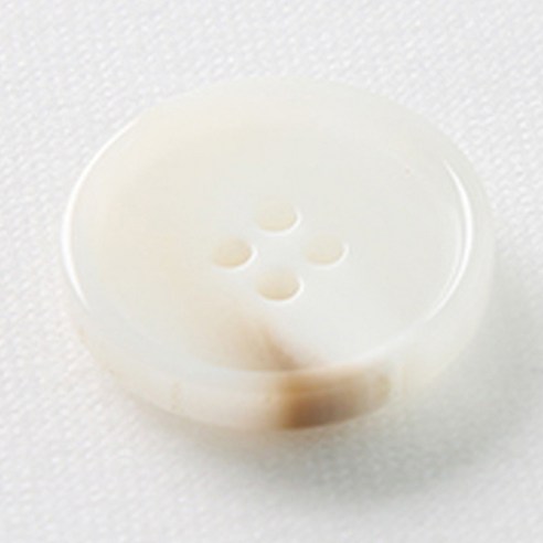 HR빅버튼 포멀 단추 25mm, 화이트, 4개입