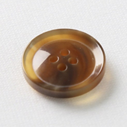 HR빅버튼 호각 단추 21mm, 연브라운, 8개입