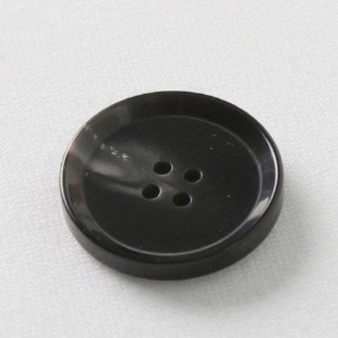 HR빅버튼 플레코 단추 28mm, 블랙, 12개입