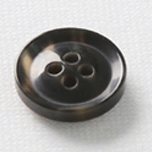 HR빅버튼 호각 단추 18mm, 블랙, 12개입