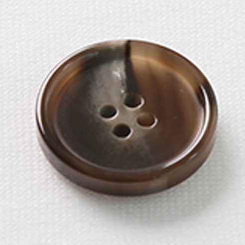 HR빅버튼 포멀 단추 21mm, 브라운, 12개입