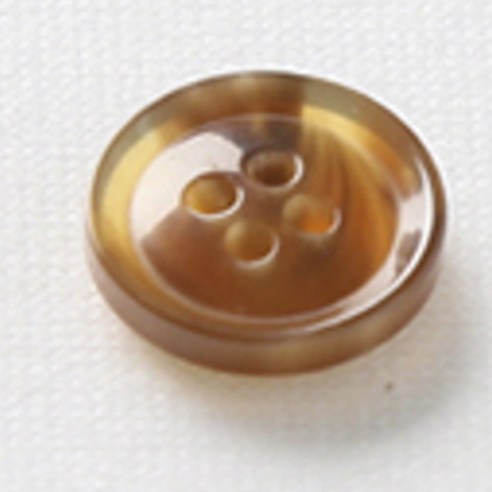 HR빅버튼 호각 단추 18mm, 연브라운, 4개입
