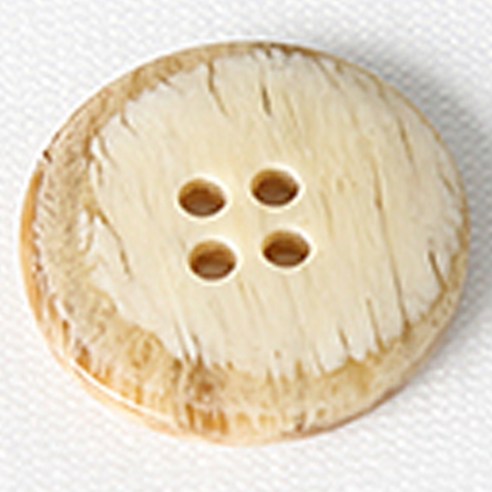 HR빅버튼 영자 단추 21mm, 베이지, 4개입