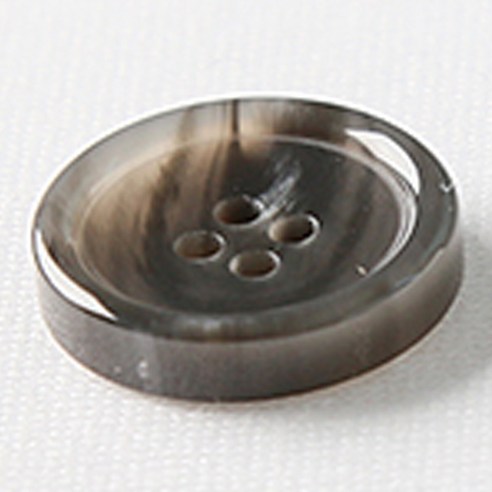HR빅버튼 썸데이 유광 단추 21mm, 그레이, 4개입