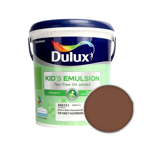 듀럭스 키즈에멀전 페인트 무광 3L, Burnt Peppercorn, 1개