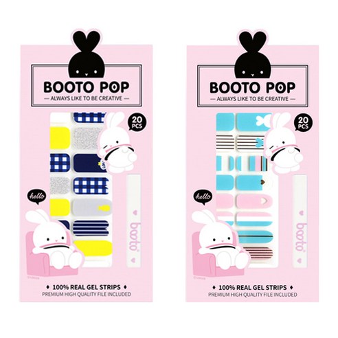 코코라인 붙이는 젤네일 스티커 2p BOOTO No.2 세트, No.2, No.5, 1세트
