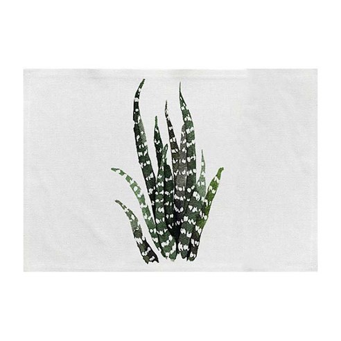 스토어33 그린플라워 키친 테이블매트, A, 44 x 28 cm