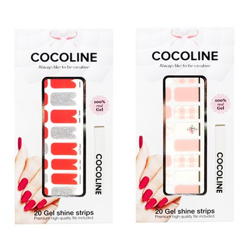 코코라인 붙이는 젤네일 스티커 2p COCO No.134 세트, COCO No.134, COCO No.138, 1세트
