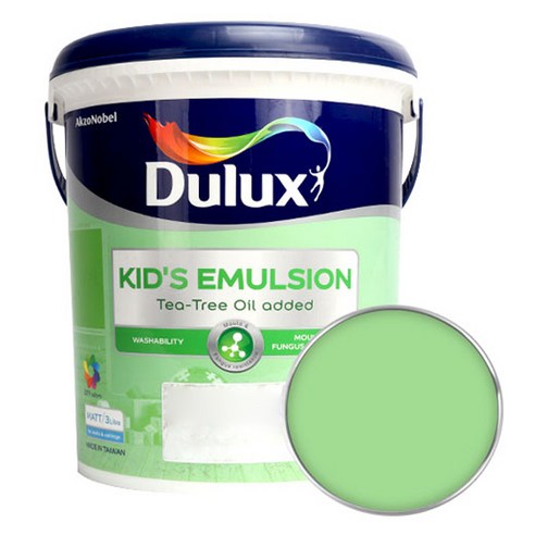 듀럭스 키즈에멀전 무광 페인트 3L, Pistachio Punch