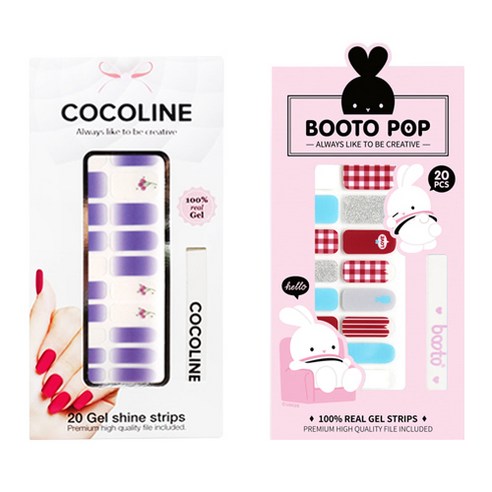 코코라인 붙이는 젤네일 스트립, COCO No 133, BOOTO No 6, 1세트