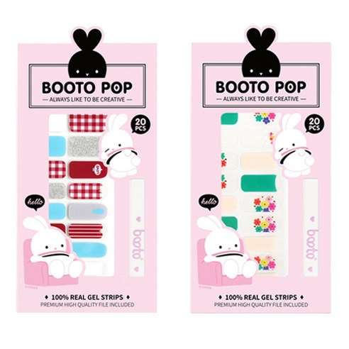 코코라인 붙이는 젤 네일 스트립 스티커 BOOTO 20p, No 6, No 23, 1세트