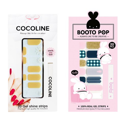 코코라인 붙이는 젤네일 스트립, COCO No 131, BOOTO No 1, 1세트