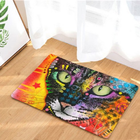 노랜드 Colourful Cat style 다용도 발매트, 10