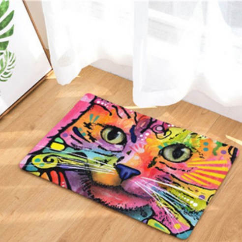 노랜드 Colourful Cat style 다용도 발매트, 5