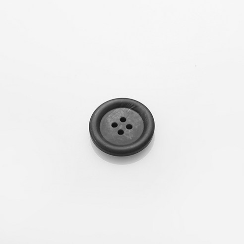 HR빅버튼 플러스 무광 단추 25mm, 블랙, 4개입
