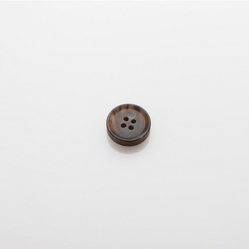 HR빅버튼 덴마크 무광 단추 18mm, 브라운, 4개입
