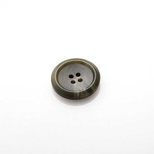 HR빅버튼 각시봉 무광 단추 30mm, 카키, 4개입