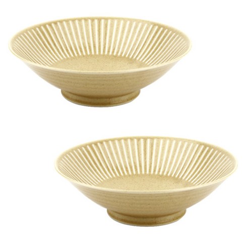 디어리빙 아망떼 샐러드볼, 옐로우, 2개입