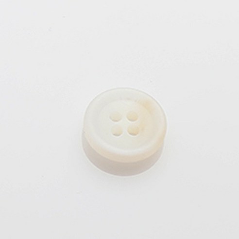 HR빅버튼 플러스 무광 단추 18mm, 화이트, 12개입