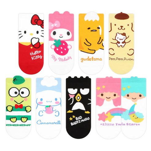 루벨라 여성용 카와이 스니커즈 양말 KR10 5p
