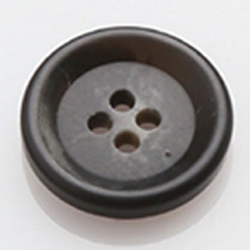 HR빅버튼 모던무광 단추 18mm, 블랙, 4개입