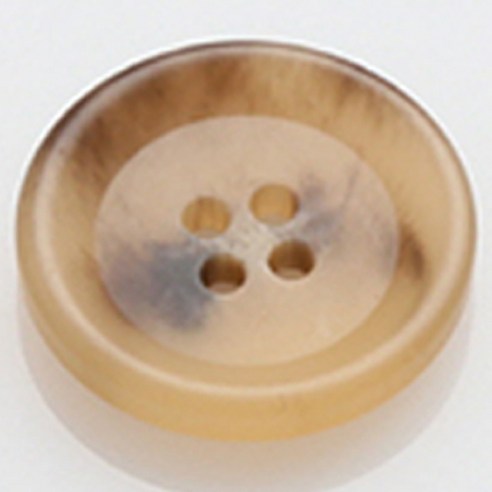 HR빅버튼 모던무광 단추 23mm, 다크베이지, 4개입