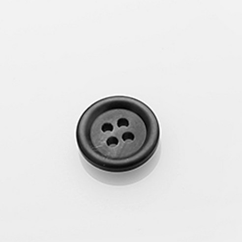HR빅버튼 플러스 무광 단추 15mm, 블랙, 8개입
