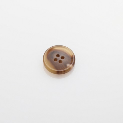 HR빅버튼 디젤무광 단추 18mm, 연브라운, 8개입