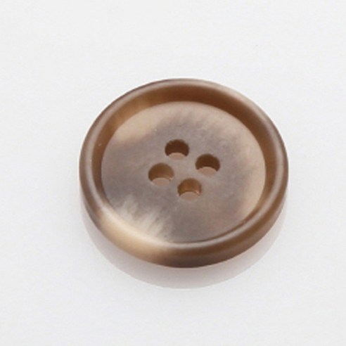 HR빅버튼 마니 무광 단추 18mm, 브라운, 8개입