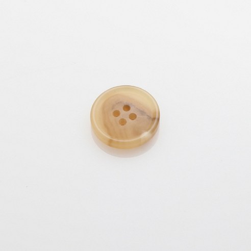 HR빅버튼 디젤무광 단추 18mm, 연베이지, 12개입
