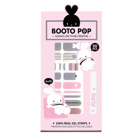 코코라인 붙이는 젤네일 스티커 BOOTO, No.12, 1세트