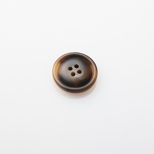 HR빅버튼 호동 무광 단추 25mm, 브라운, 4개입