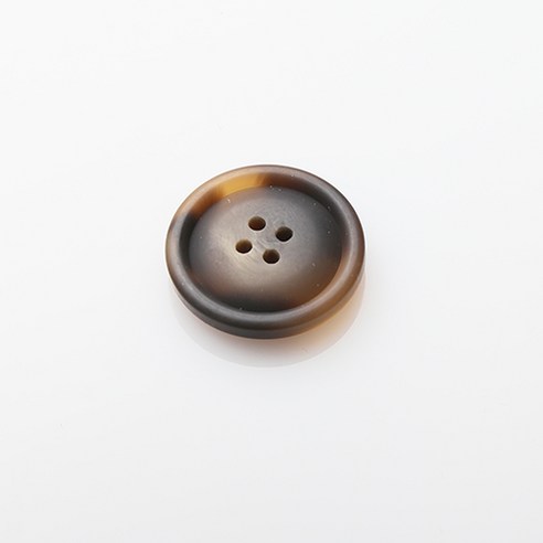 HR빅버튼 호동 무광 단추 30mm, 브라운, 12개입