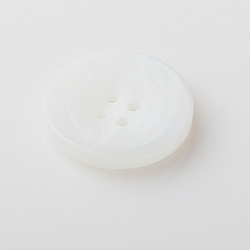 HR빅버튼 폴리탄 단추 25mm, 화이트, 8개입