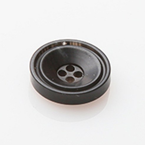 HR빅버튼 포맨 단추 15mm, 블랙, 12개입