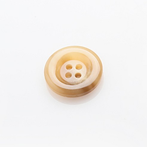 HR빅버튼 어게인 유광 단추 18mm, 다크베이지, 12개입