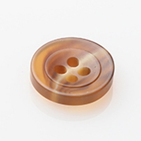 HR빅버튼 폴리탄 단추 18mm, 브라운, 4개입