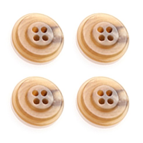 HR빅버튼 테디 단추 15mm, 베이지, 8개입