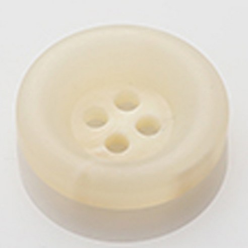 HR빅버튼 브레인 무광 단추 25mm, 아이보리, 4개입